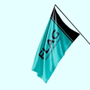 Free Promotional Flag Mockup (PSD)