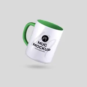 Free Ceramic Coffee Mug Mockup (PSD)