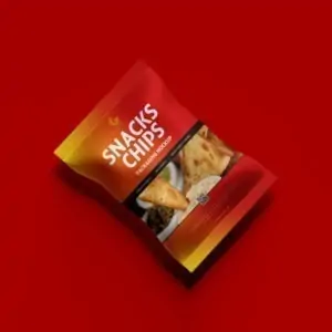 Free Snacks Chips Packaging Mockup (PSD)