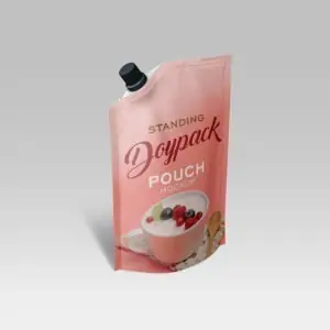 Free Standing Doypack Food Pouch Mockup (PSD)