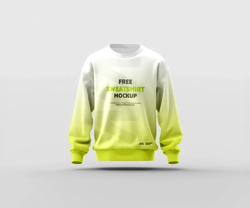 Free Simple Sweatshirt Mockup (PSD)