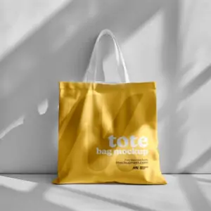 Free Fabric Tote Bag Mockup (PSD)
