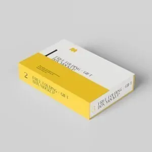 Free Kraft Paper Gift Box Mockup (PSD)