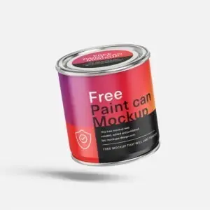 Free Paint Can / Buket Mockup (PSD)