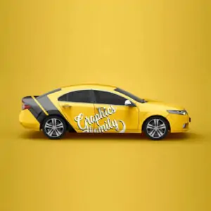 Free Honda Accord Side View Mockup (PSD)