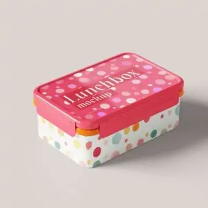 Free Plastic Lunch Box Mockup (PSD)
