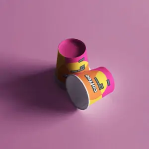 Free Two Mini Coffee Cups Mockup (PSD)
