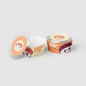 Free Ice Cream Paper Bowl Mockup (PSD)