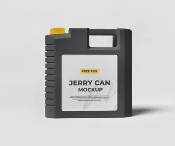 Free Plastic Jerry Can Mockup (PSD)