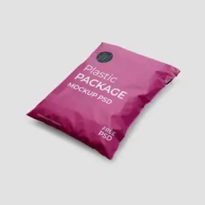 Free Plastic Pouch Packaging Mockup (PSD)