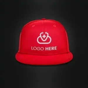 Free Red Cap Logo Mockup (PSD)