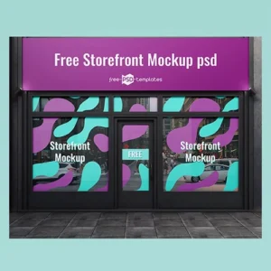 Free Storefront Sign Mockup (PSD)