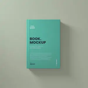 Free Top View Book Mockup (PSD)