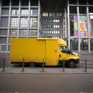 Free Cargo Truck Branding Mockup (PSD)