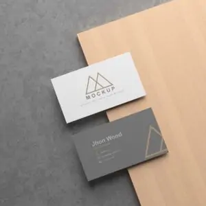 Free Elegant Business Card Mockup (PSD)