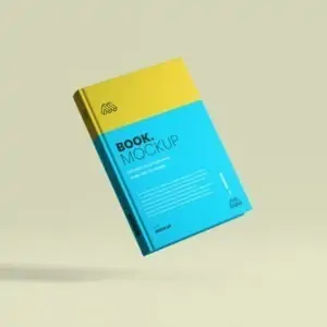 Free Side View Book Mockup (PSD) (Copy)