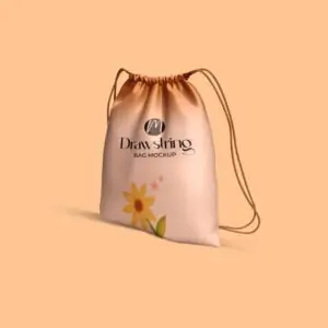 Free Drawstring Bag / Pouch Mockup (PSD)