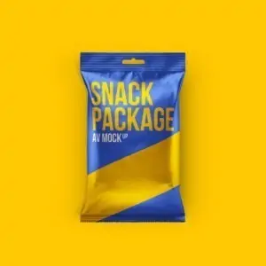 Free Snack Pouch Mockup (PSD)