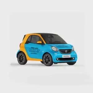 Free Half Side View Mini Car Mockup (PSD)
