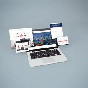 Free Notebook Website Mockup (PSD)