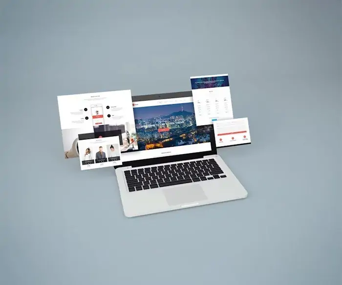 Free Notebook Website Mockup (PSD)