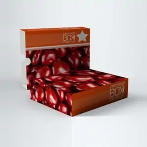 Free Cardboard Sweet Box Mockup (PSD)