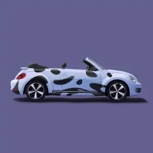Free Beetle Car Branding Mockup (PSD)