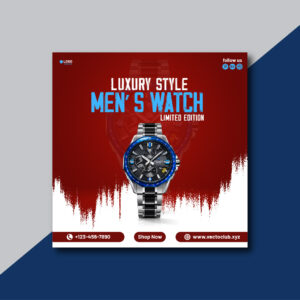Men's Watch Social Media Post (AI)