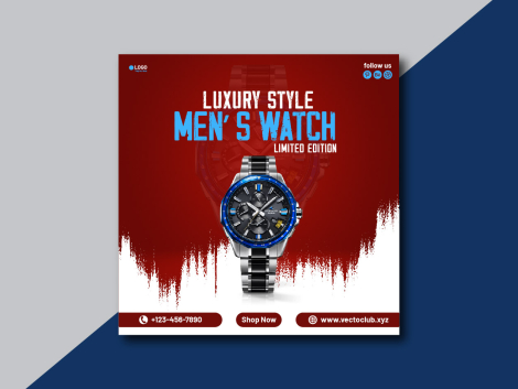 Men's Watch Social Media Post