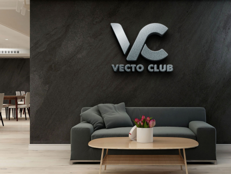 Luxury 3D Office Logo Mockup vectoclub