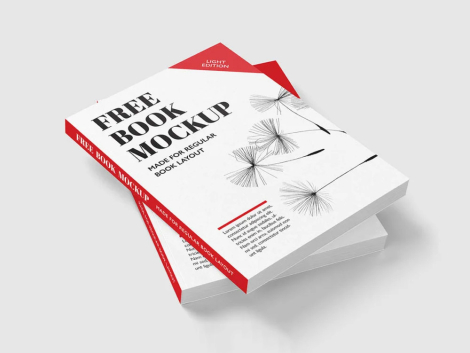 free book mockup