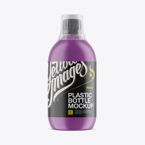 Free Plastic Sport Nutrition Bottle Mockup PSD