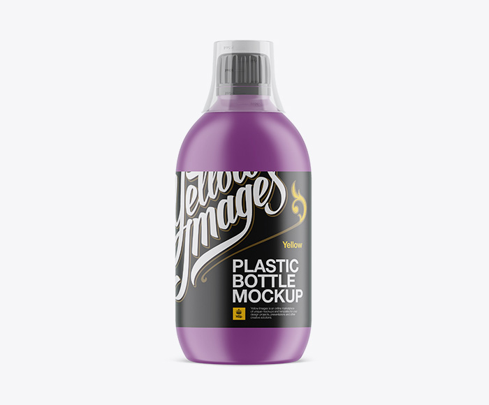 Free Plastic Sport Nutrition Bottle Mockup PSD