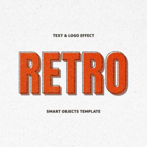Free Retro Cartoon Text Effect (PSD)