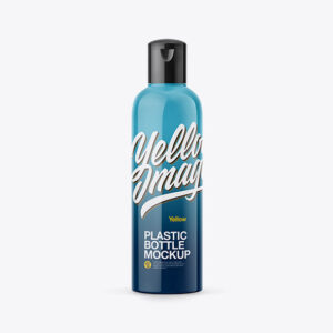 Free Glossy Plastic Bottle Mockup PSD